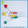 Novelty Heart Shape chain Touch Stylus Pen Office Stationery